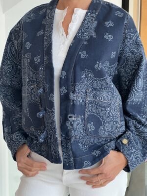 Giacca jeans bandana