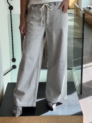 Jeans grigio perla coulisse