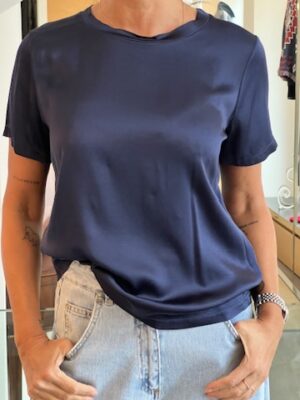 T-shirt viscosa blu