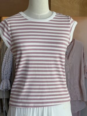 T-shirt costina righe basic