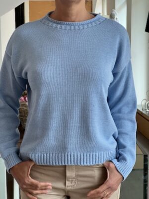 Pull basic azzurro