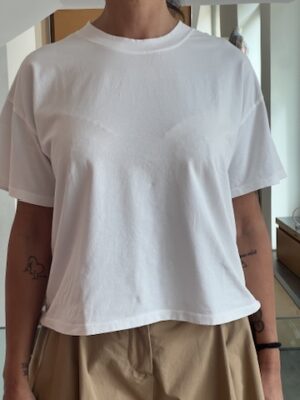 T-shirt scatoletta basic bianca