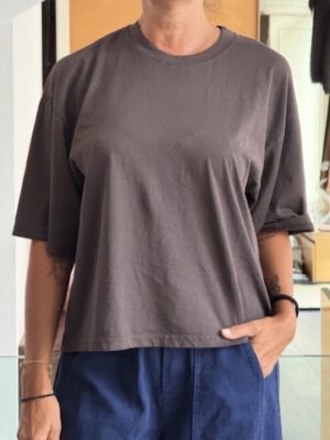 T-shirt basic cioccolato