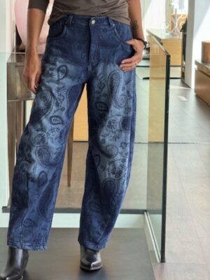 Jeans damasco blu
