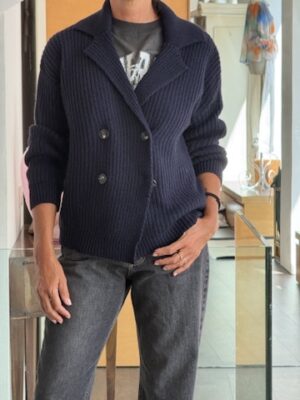 P coat maglia blu