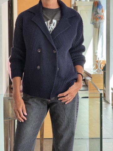 P coat maglia blu