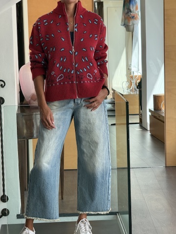 Bomber bandana rosso - immagine 3