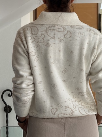 Polo zip bandana latte - immagine 2