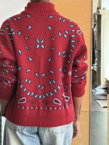 Bomber bandana rosso - immagine 2