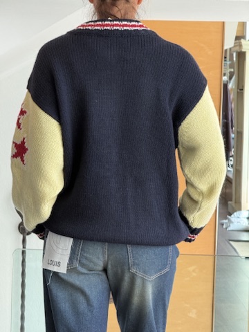 Giacca college maglia blu - immagine 2