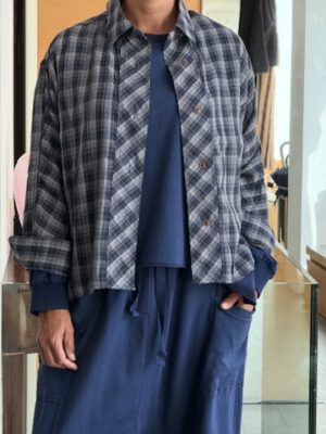 Camicia check blu
